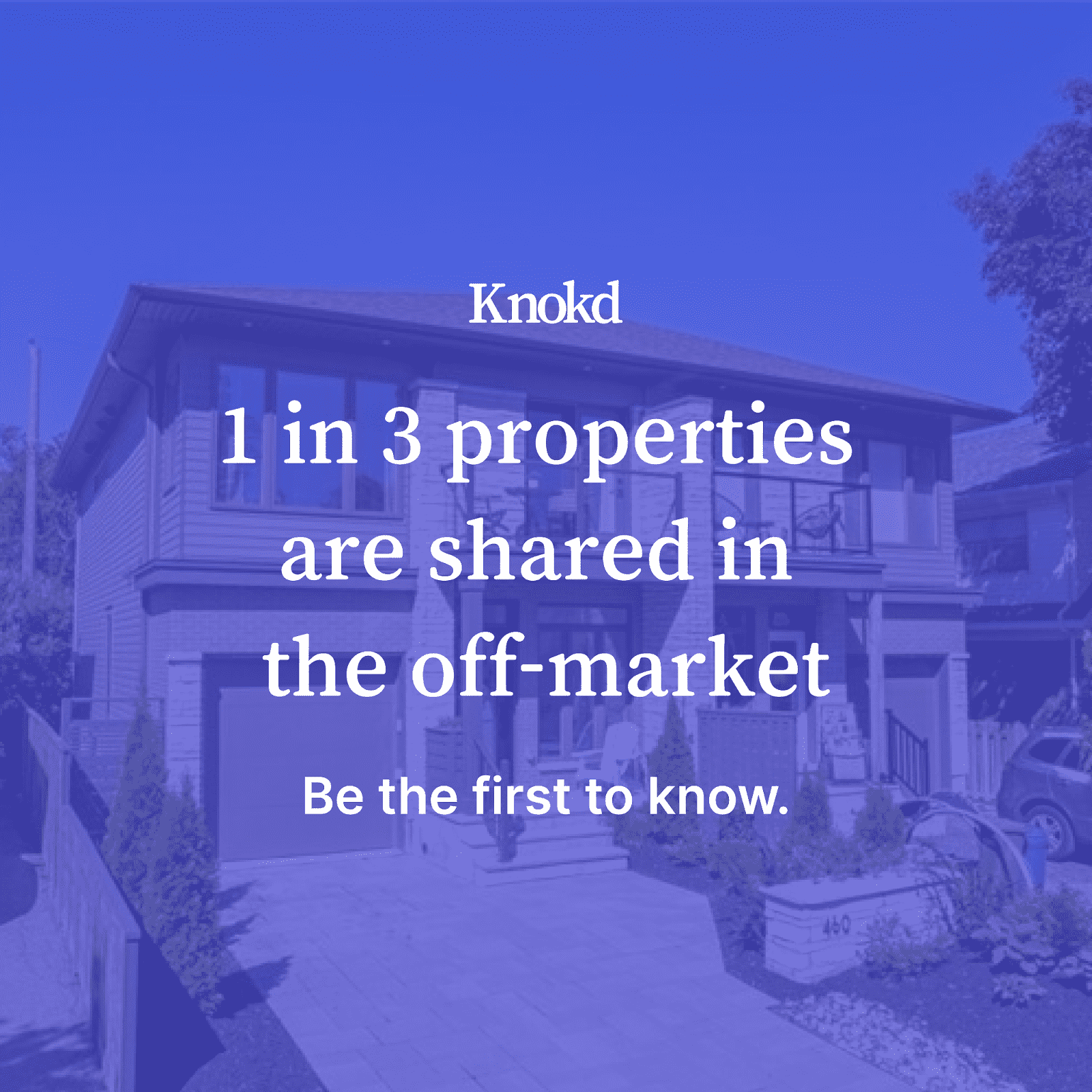 1 in 3 properties are shared in the off-market