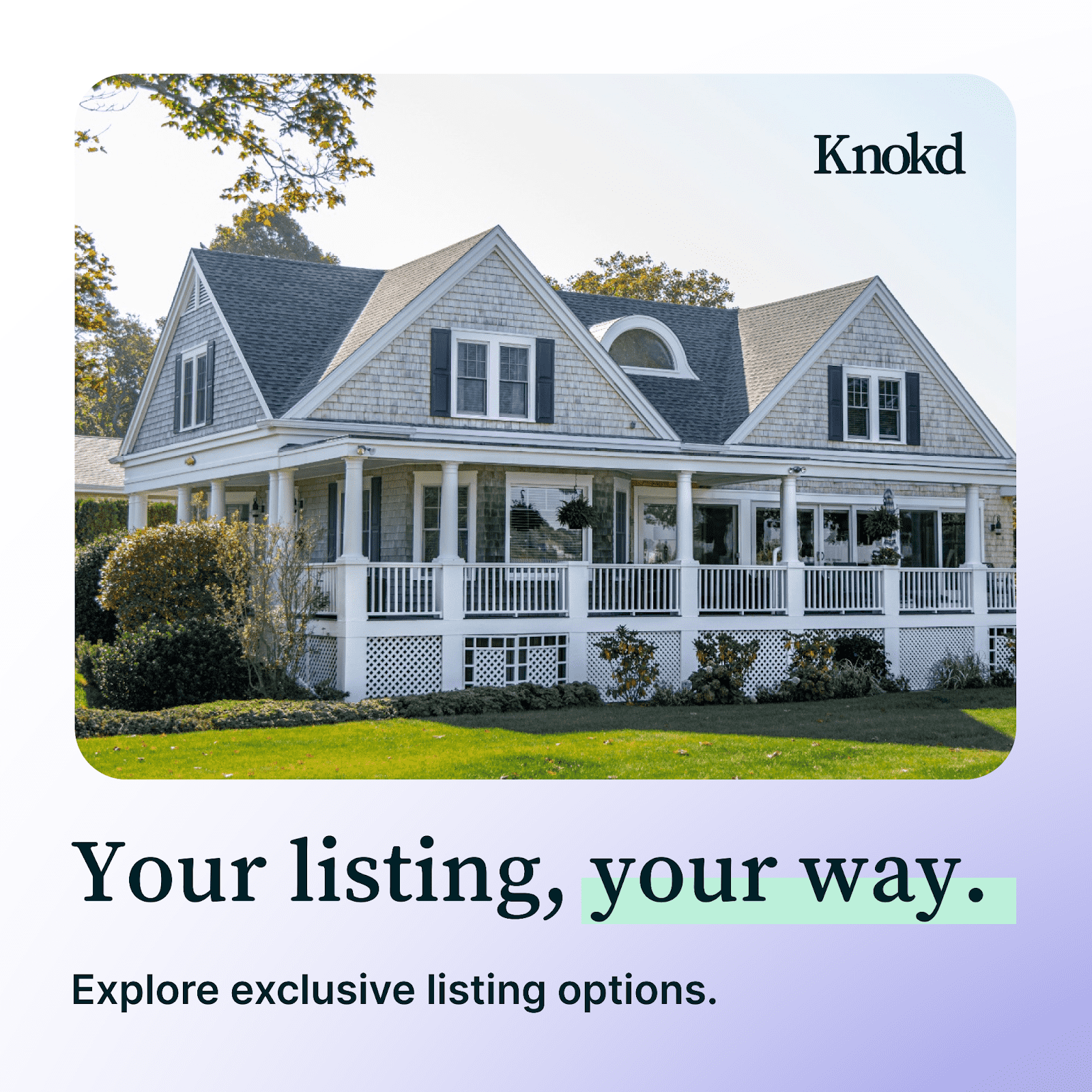 Your listing, your way